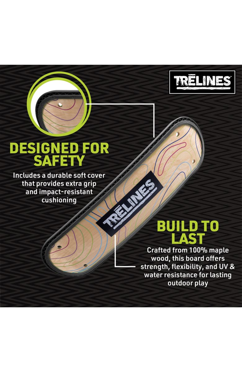 Trelines Treboard Surfin Swing, Skateboard Swing Deck, Adults & Kids 5+, Alternate, color, Multicolored