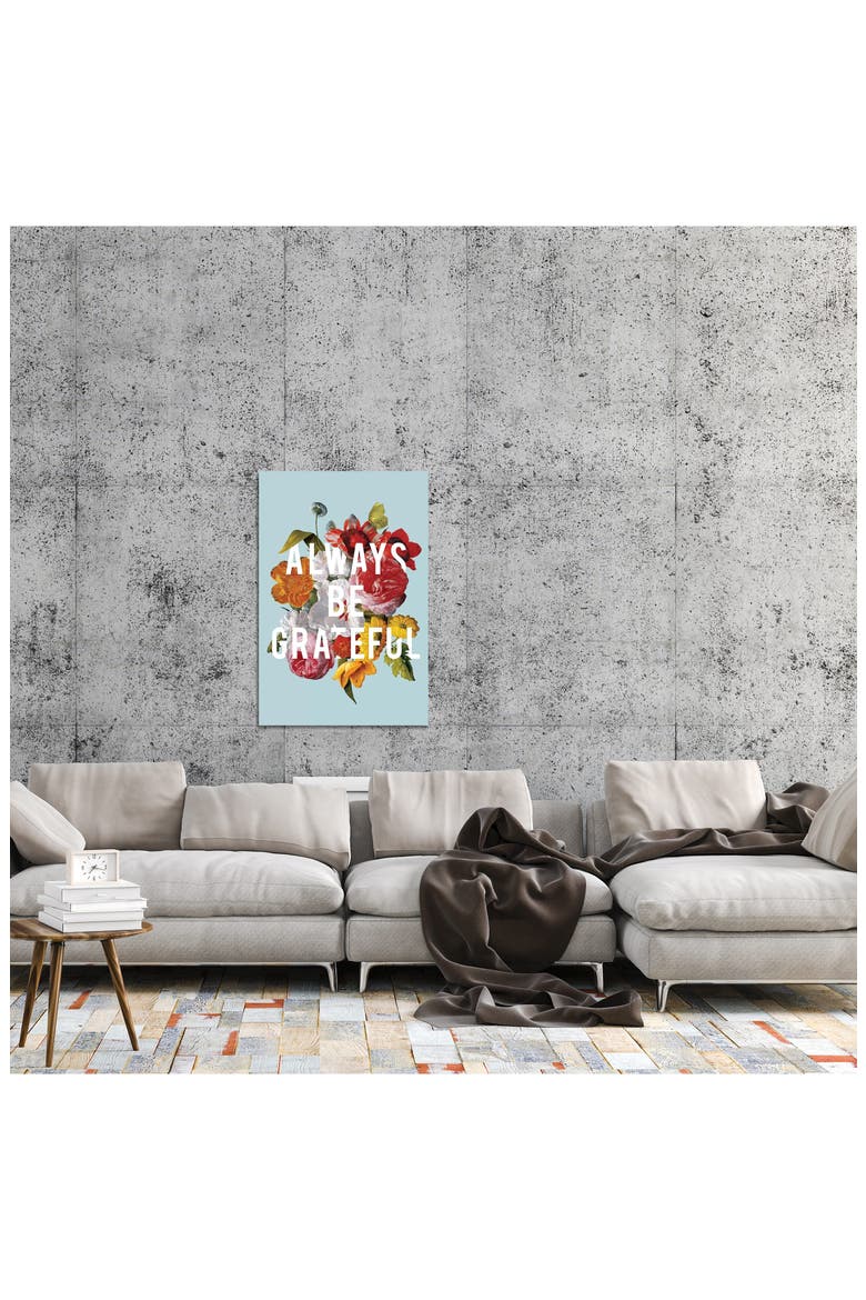Floral Sentiment I by Wild Apple Portfolio Canvas Wall Art, Alternate, color, BLUE/ GREEN