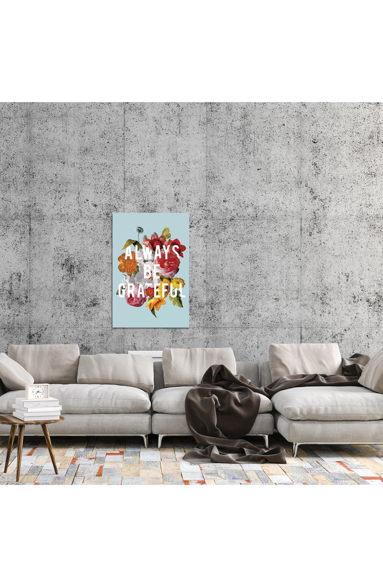 iCanvas Floral Sentiment I by Wild Apple Portfolio Canvas Wall Art, Alternate, color, Blue/ Green