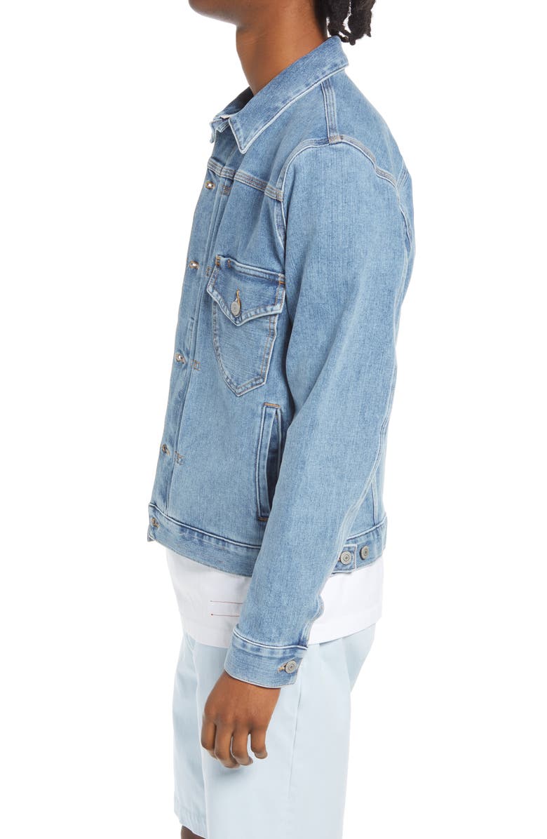 HIROSHI KATO Stretch Selvedge Denim Jacket, Alternate, color, 