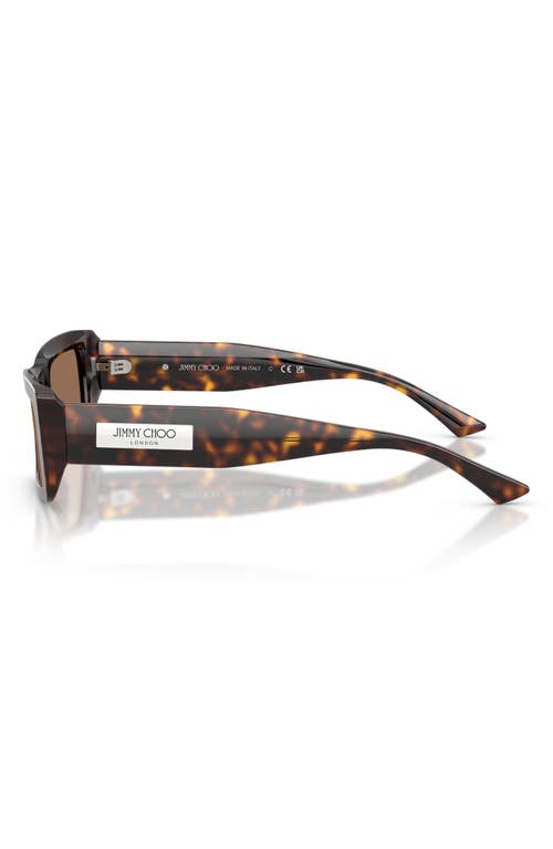 Jimmy Choo Lennon 54mm Polarized Rectangular Sunglasses