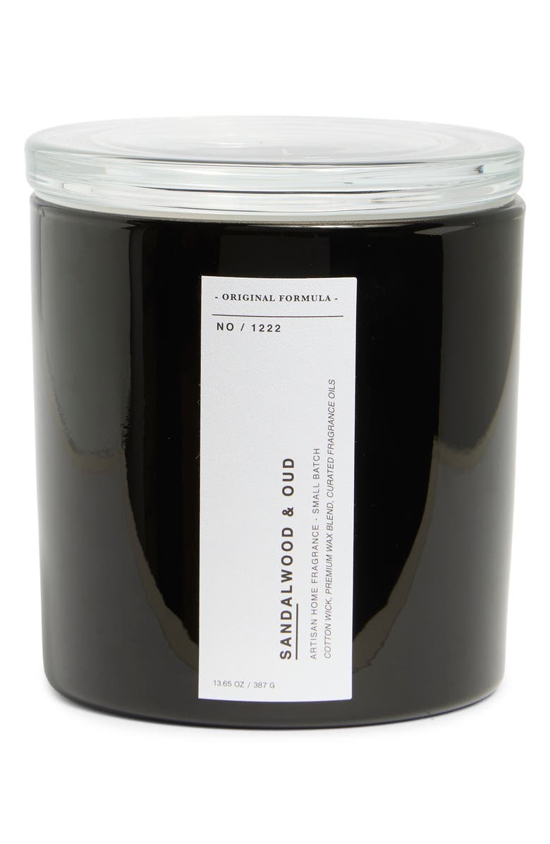 PORTOFINO CANDLES Sandalwood & Oud Scented Candle, Main, color, Sandalwood N Oud