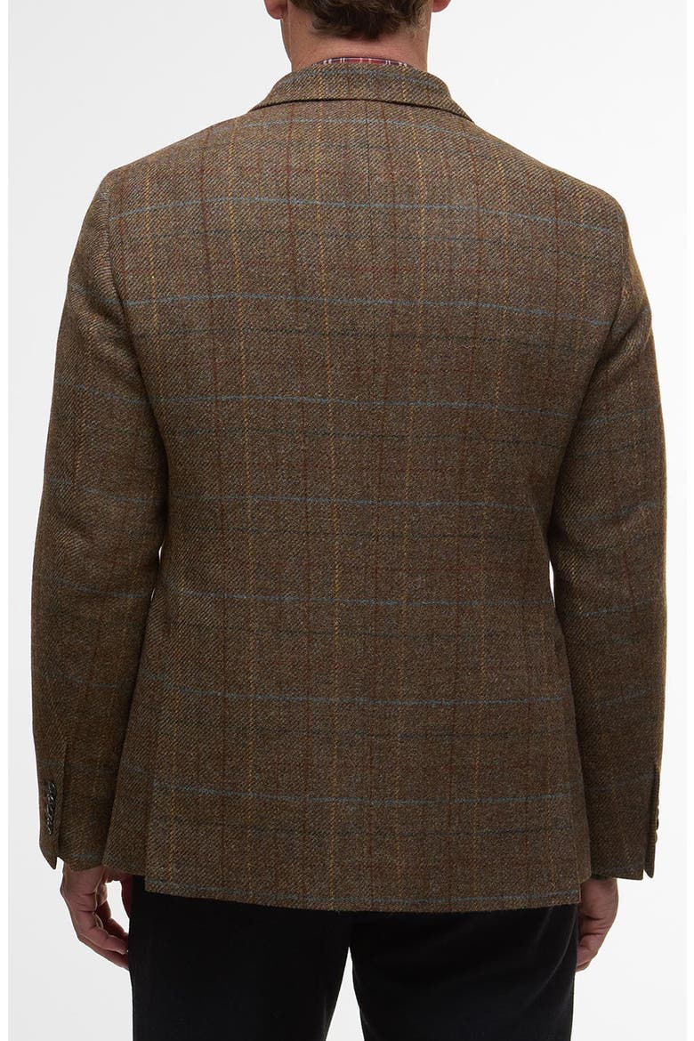 Sullivan Brown Tattersall Wool Blend Flannel Sport Coat, Alternate, color, BROWN