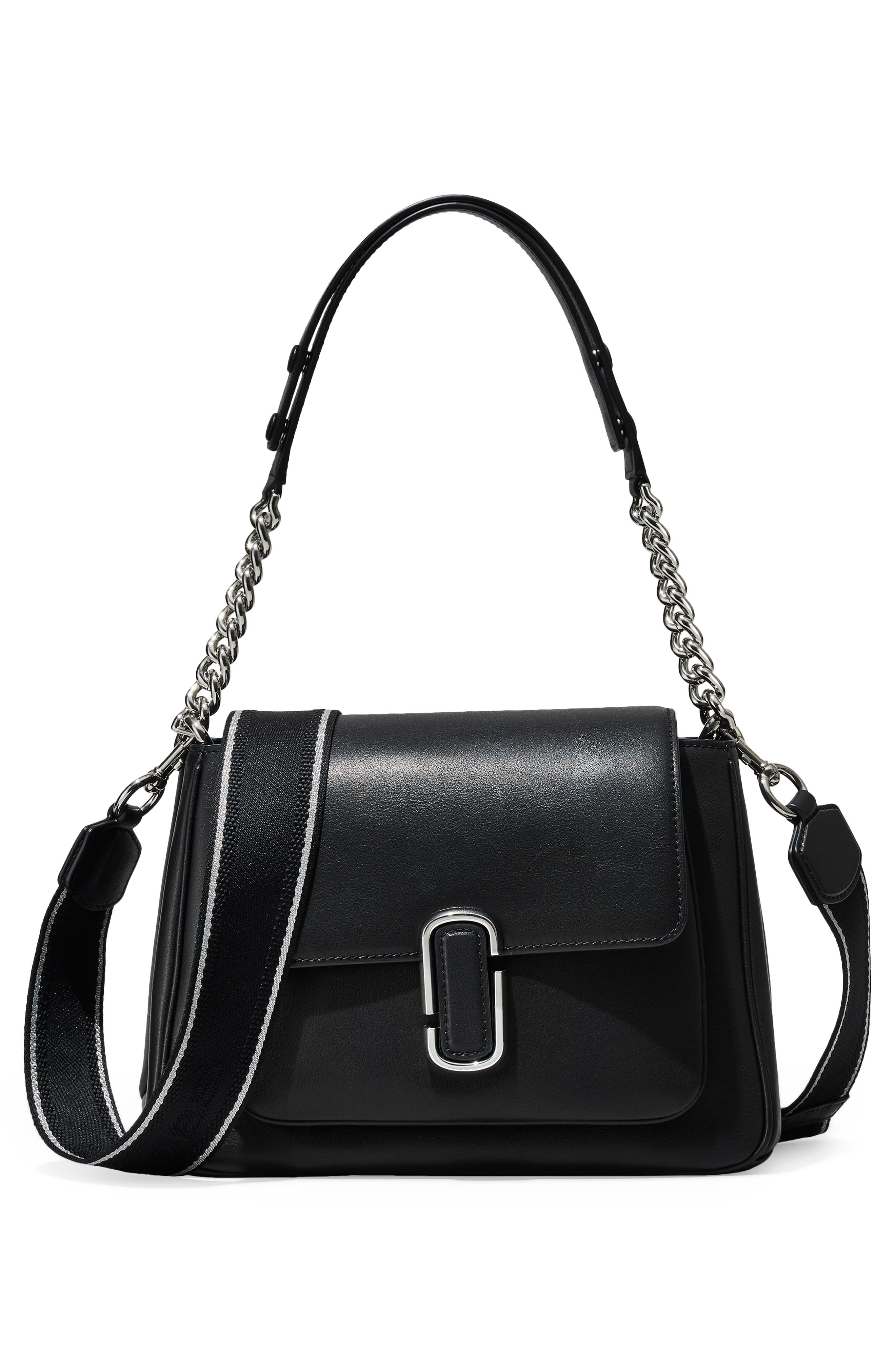 Marc Jacobs The Chain Leather Satchel, Alternate, color, 