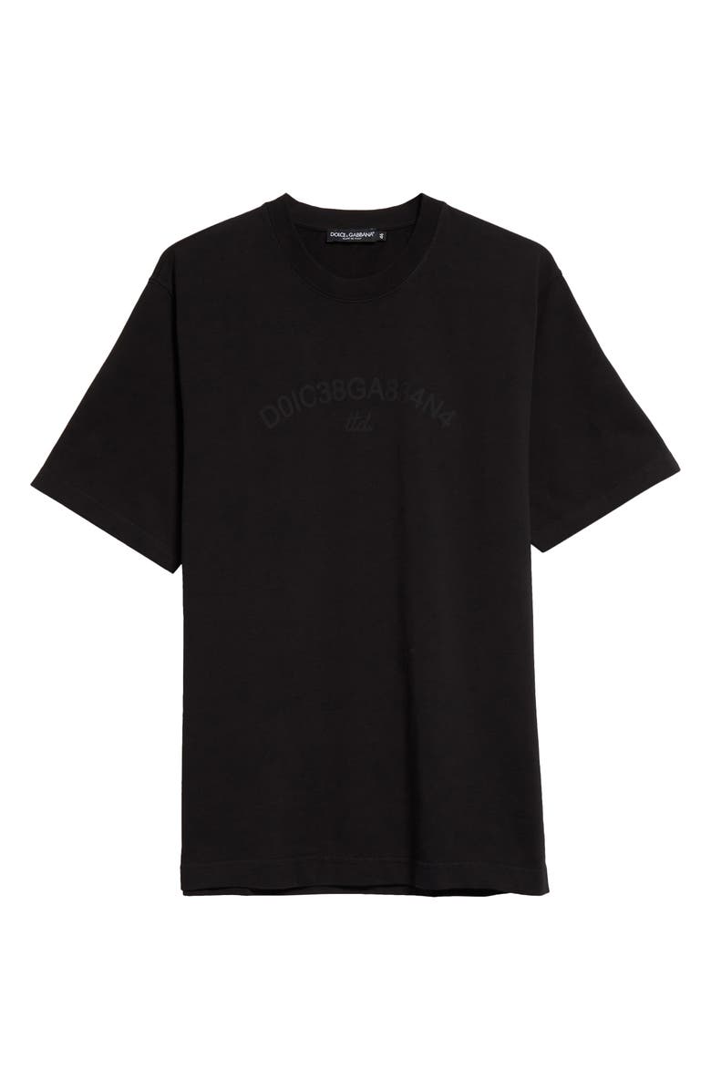 Dolce&Gabbana Tonal Logo Graphic T-Shirt, Alternate, color, Nero