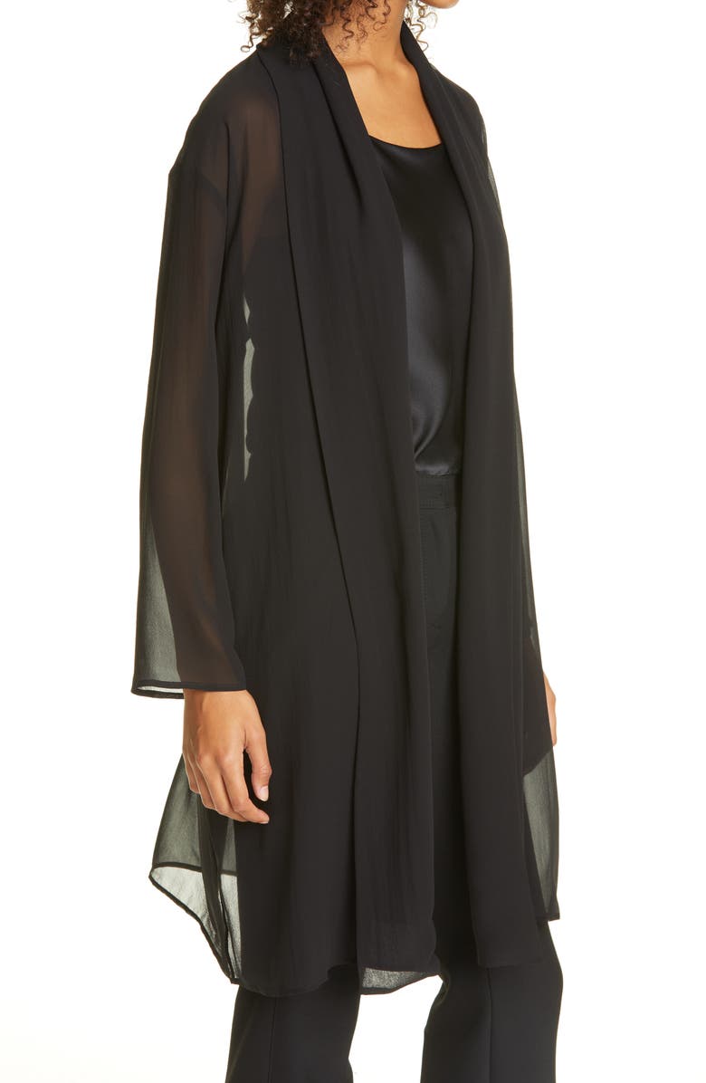 Eileen Fisher Long Open Front Jacket, Alternate, color, 