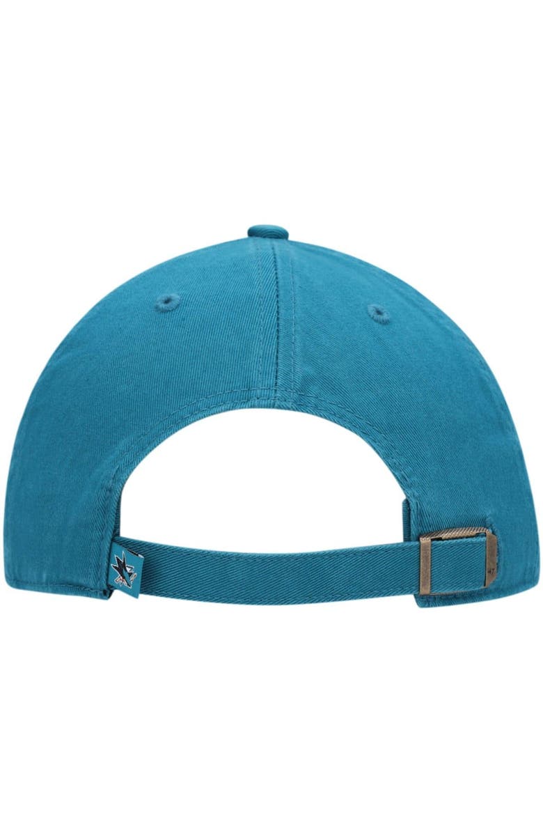 '47 Men's '47 Teal San Jose Sharks Team Clean Up Adjustable Hat, Alternate, color, 