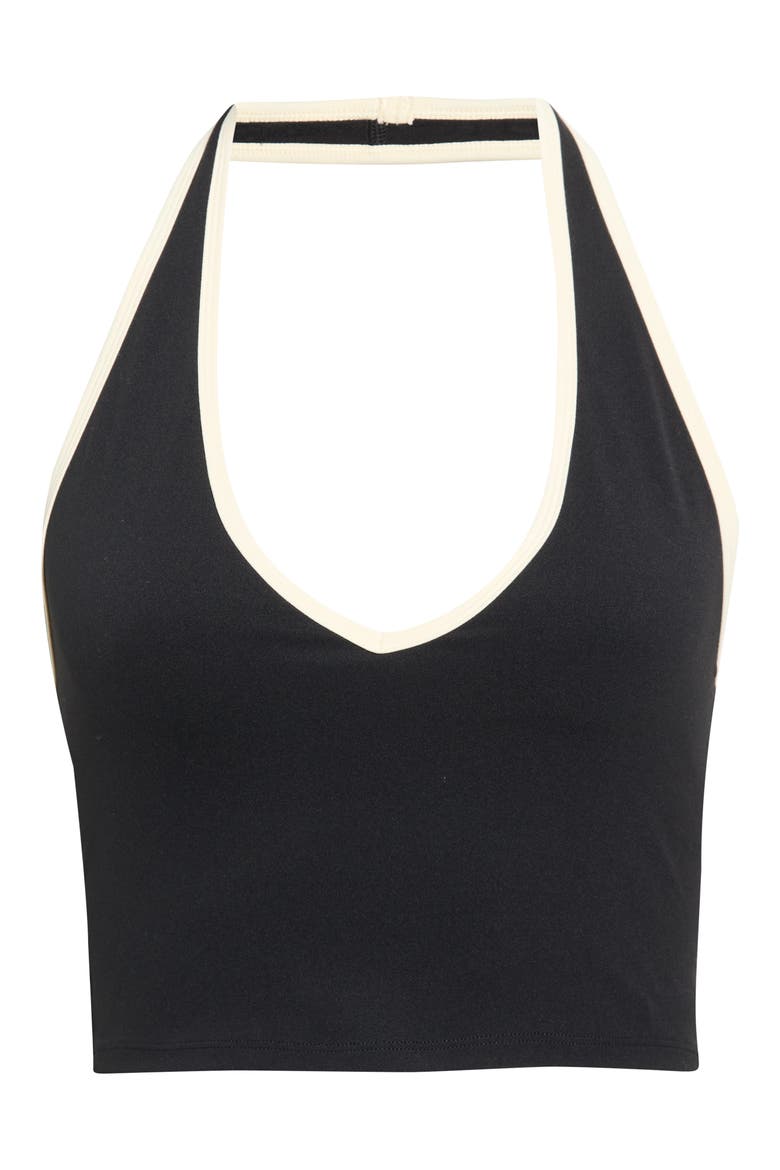 Rory Airweight Halter Bralette, Alternate, color, BLACK/ CREME