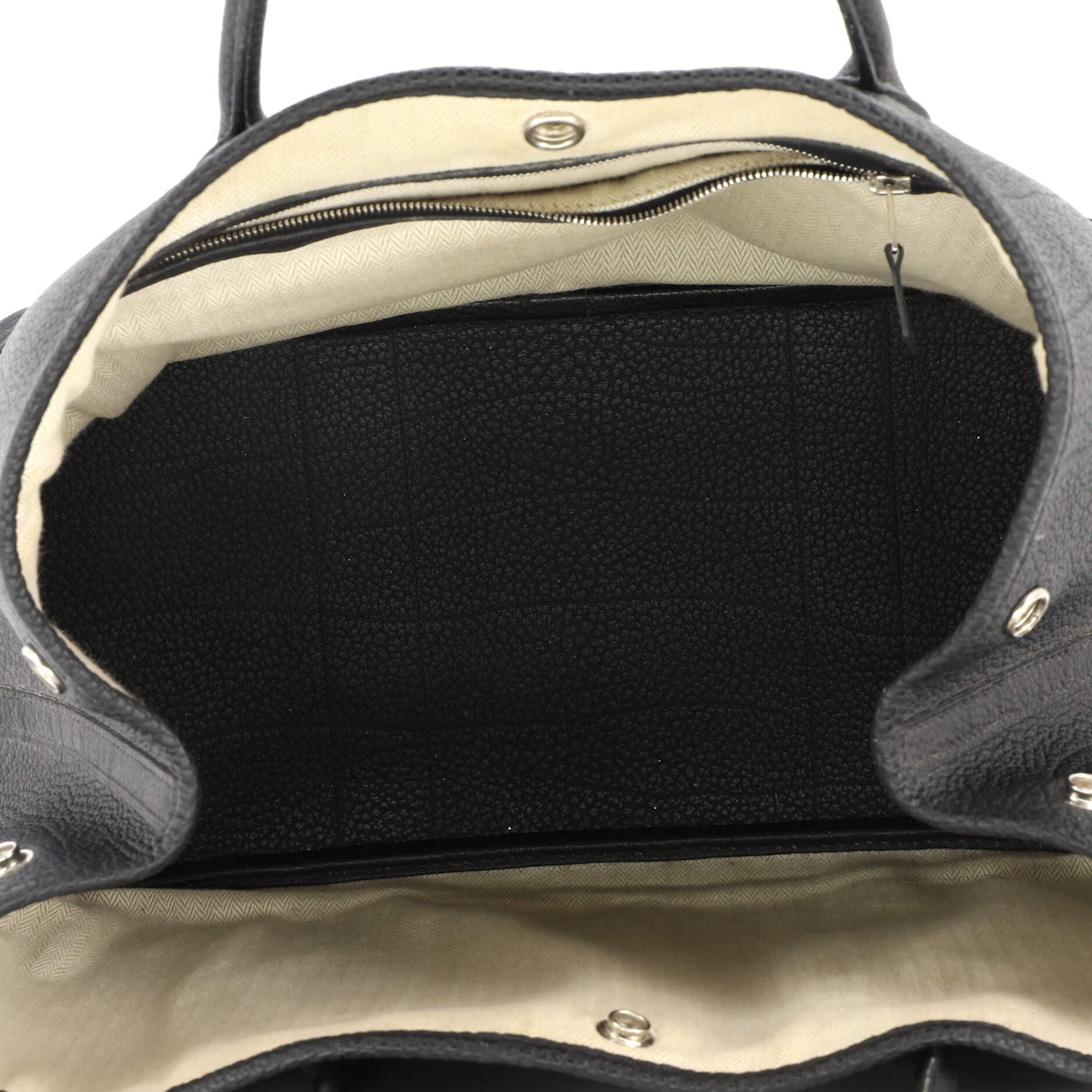 Garden Party Tote Leather 36, Alternate, color, Black