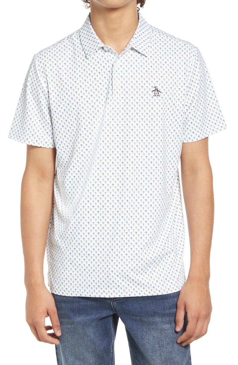Original Penguin Mushroom Print Golf Polo, Main, color,