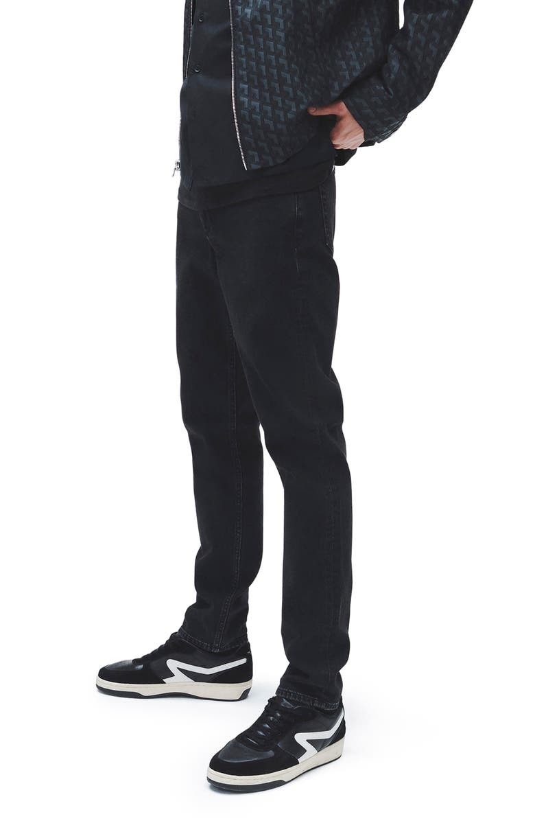 rag & bone Fit 2 Authentic Stretch Slim Fit Jeans, Alternate, color, Washed Black