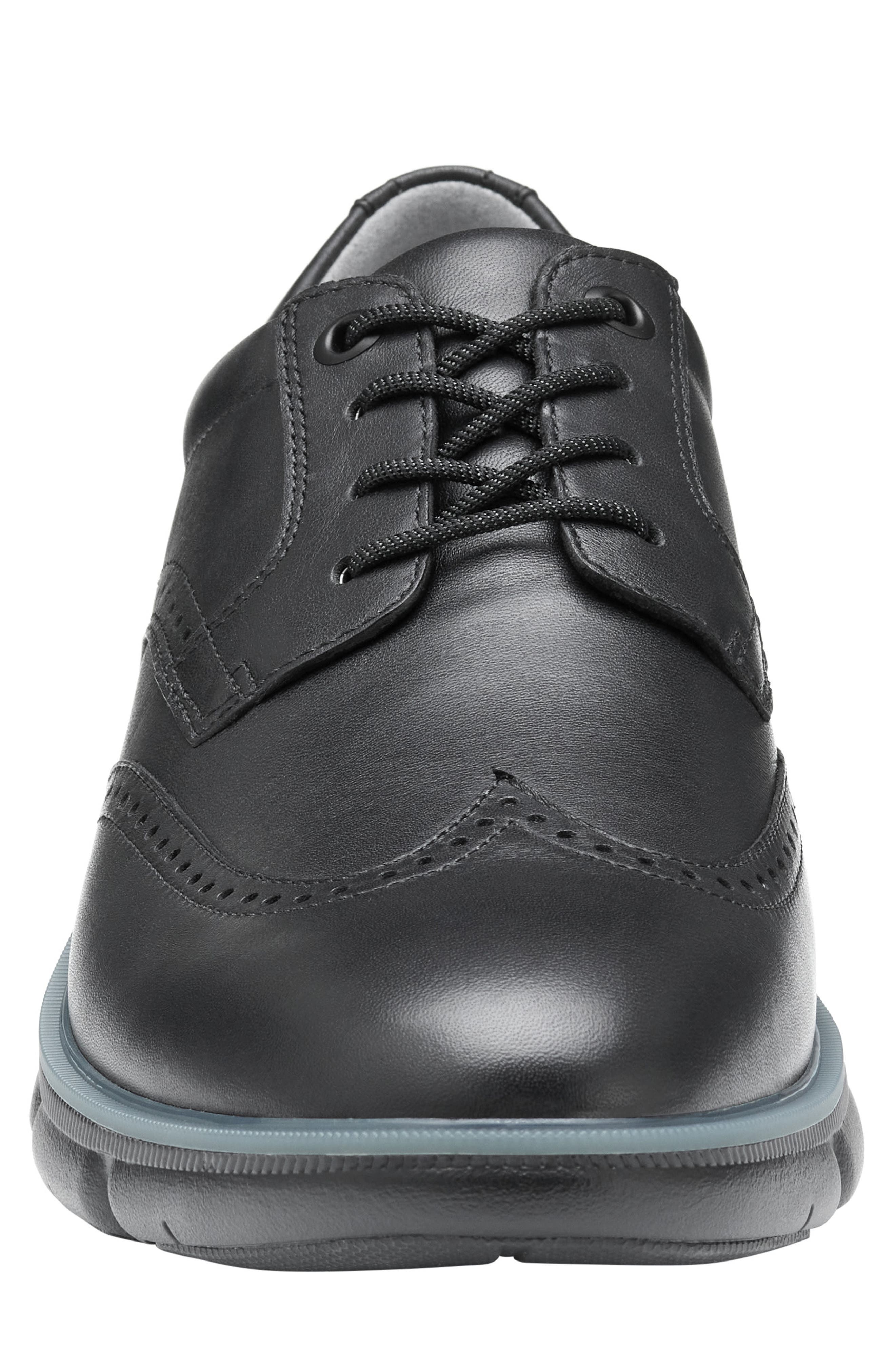 Johnston & Murphy Tanner Wingtip Waterproof Derby, Alternate, color, Black Waterproof Full Grain