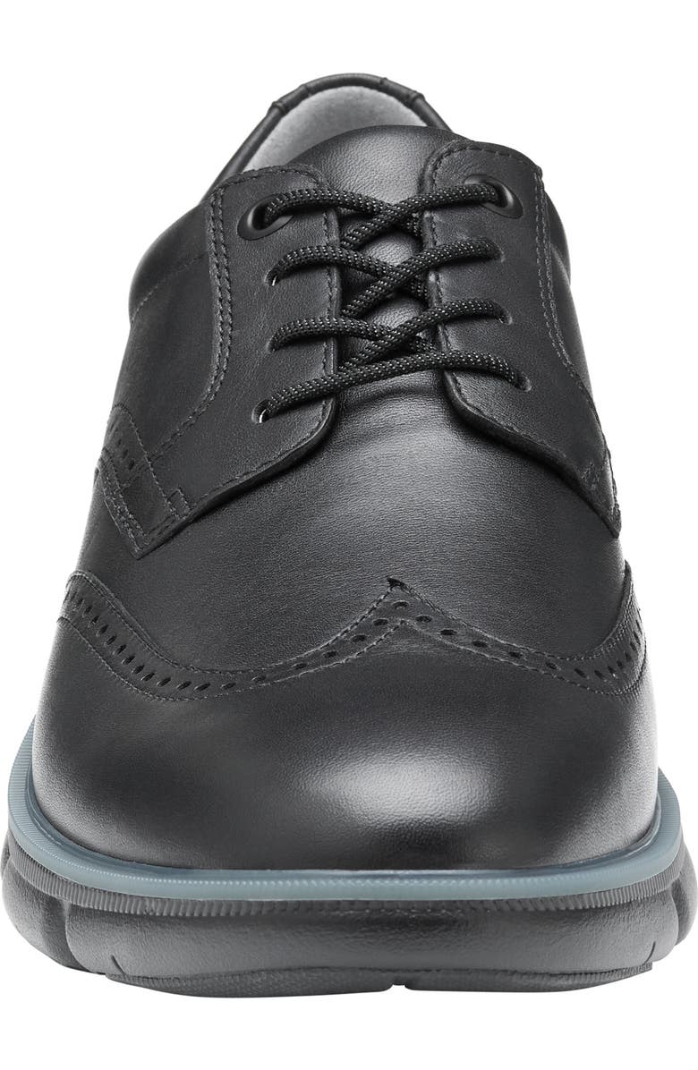 Johnston & Murphy Tanner Wingtip Waterproof Derby, Alternate, color, Black Waterproof Full Grain