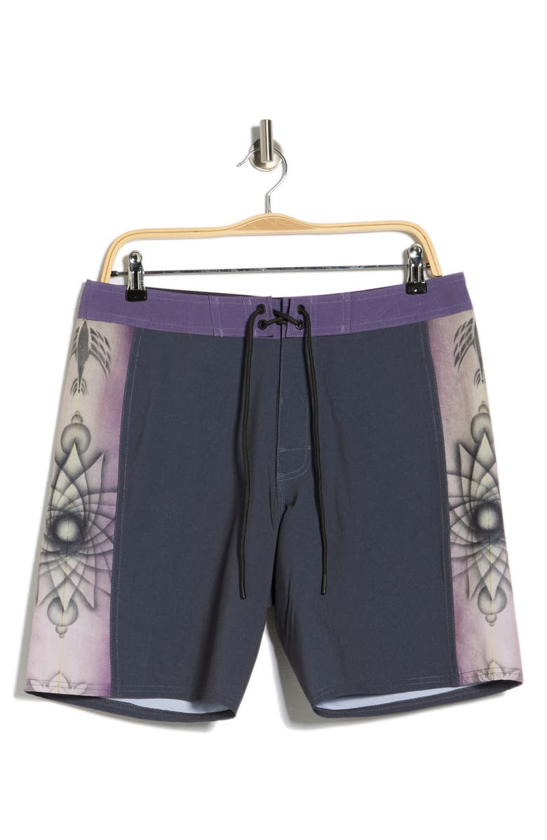 RVCA Apex 2 Board Shorts, Alternate, color, Black Fade