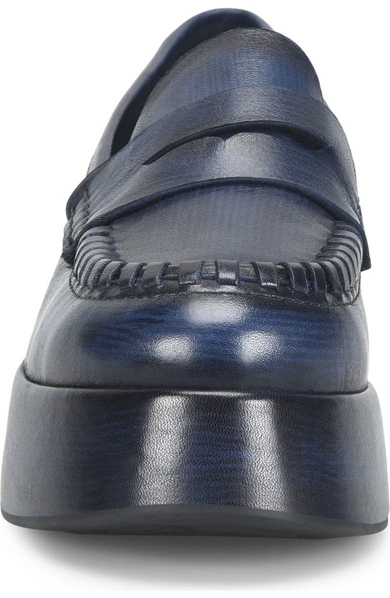 Kork-Ease<sup>®</sup> Pixie Platform Penny Loafer, Alternate, color, Navy Leather