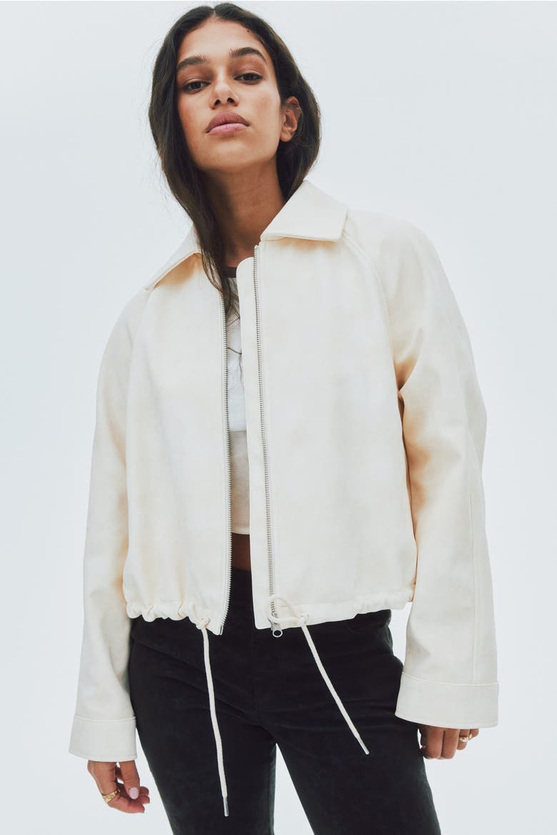 Napped Jacket, Alternate, color, Cream