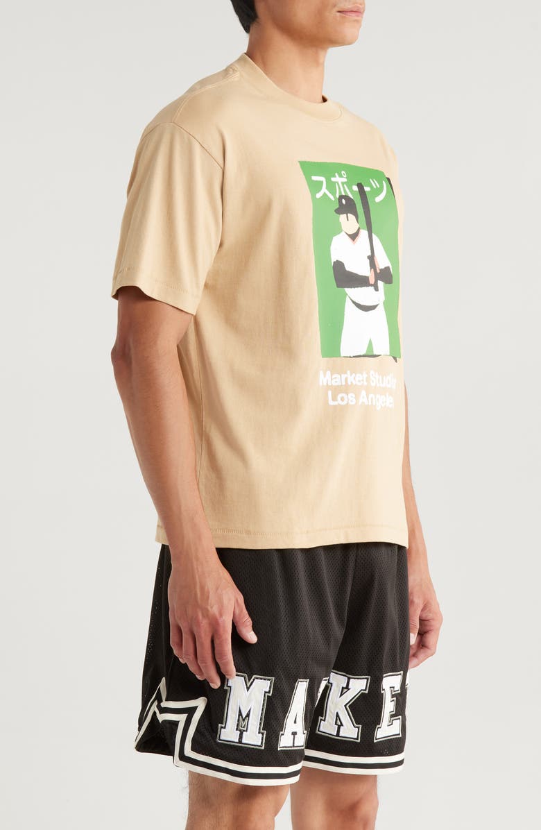 MARKET Illustrated Baseball Graphic T-Shirt, Alternate, color, 