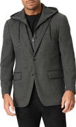 Robert Graham Voyager Knit Sport Coat with Removable Hooded Bib