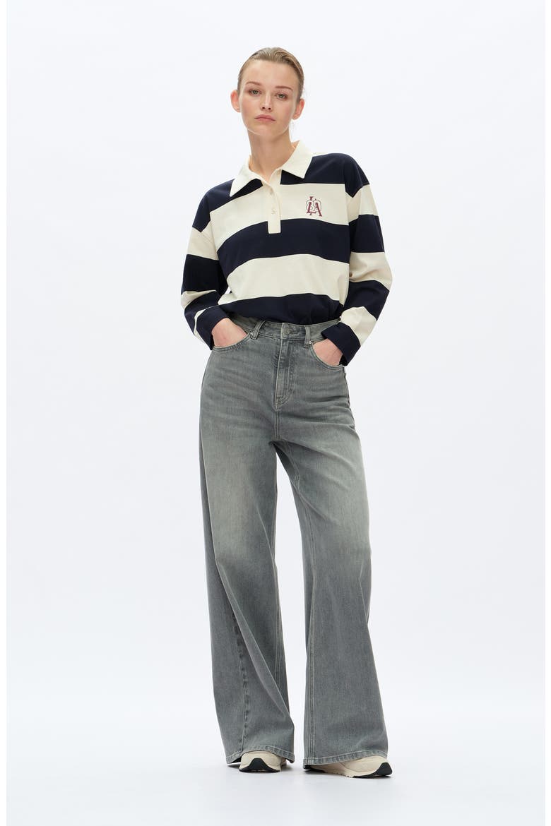 High Waist Wide Leg Jeans, Alternate, color, VINTAGE GRAY