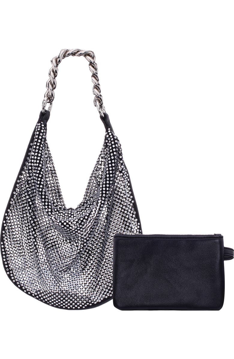 Nina Racquel Shoulder Bag, Main, color, Black