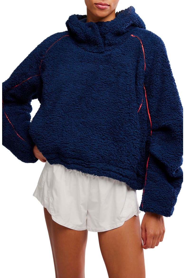 FP Movement Free Flow Fleece Hoodie, Main, color, MIDNIGHT NAVY