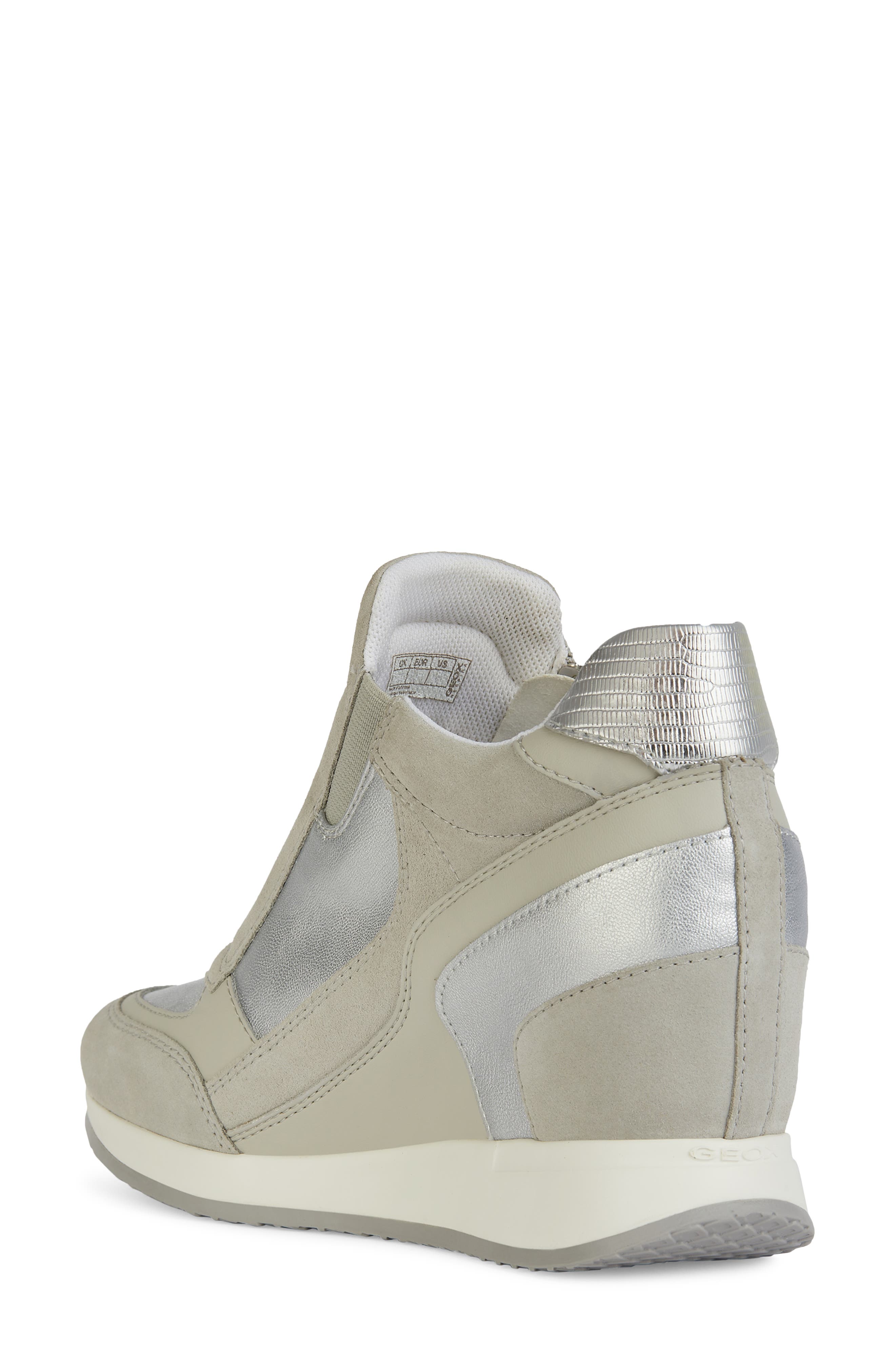 Geox Nydame Wedge Sneaker, Alternate, color, 