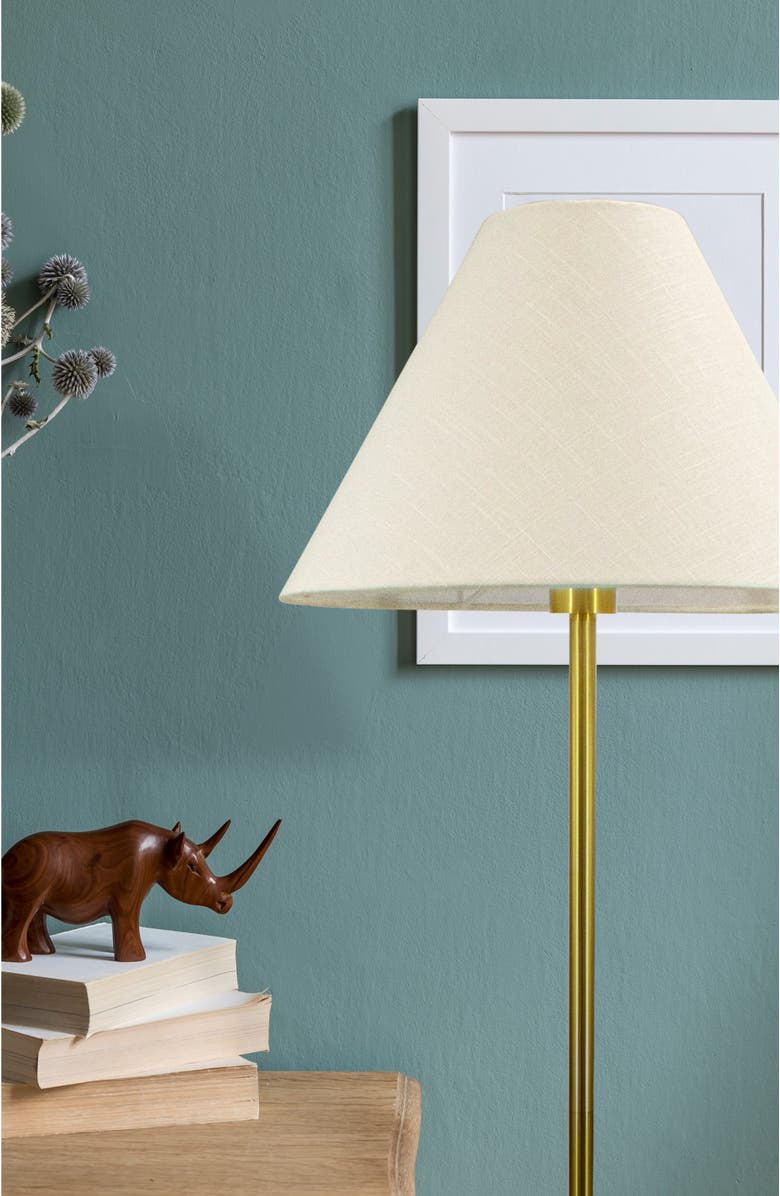 Brightech Mika 65" LED Classic Standing Floor Lamp with A-Line Traditional Open Shade, Bulb Included, Alternate, color,