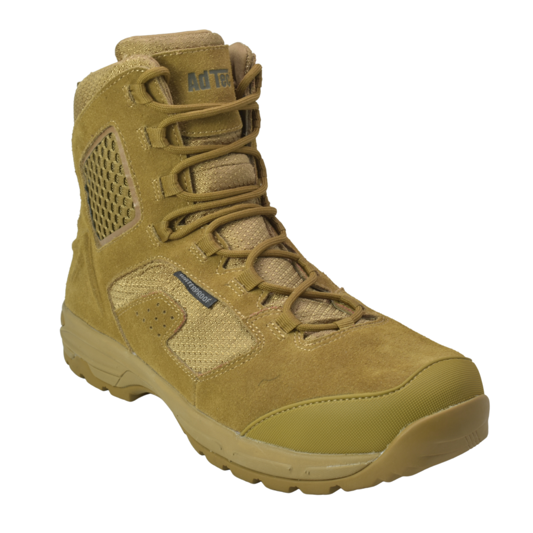 AdTec 8" Side Zipper Tactical Boot, Main, color, Coyote