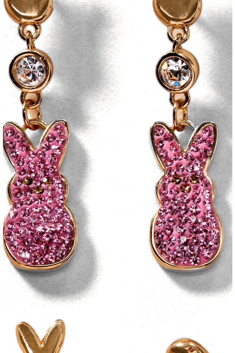 Peeps® Statement Earrings, Alternate, color, Pink