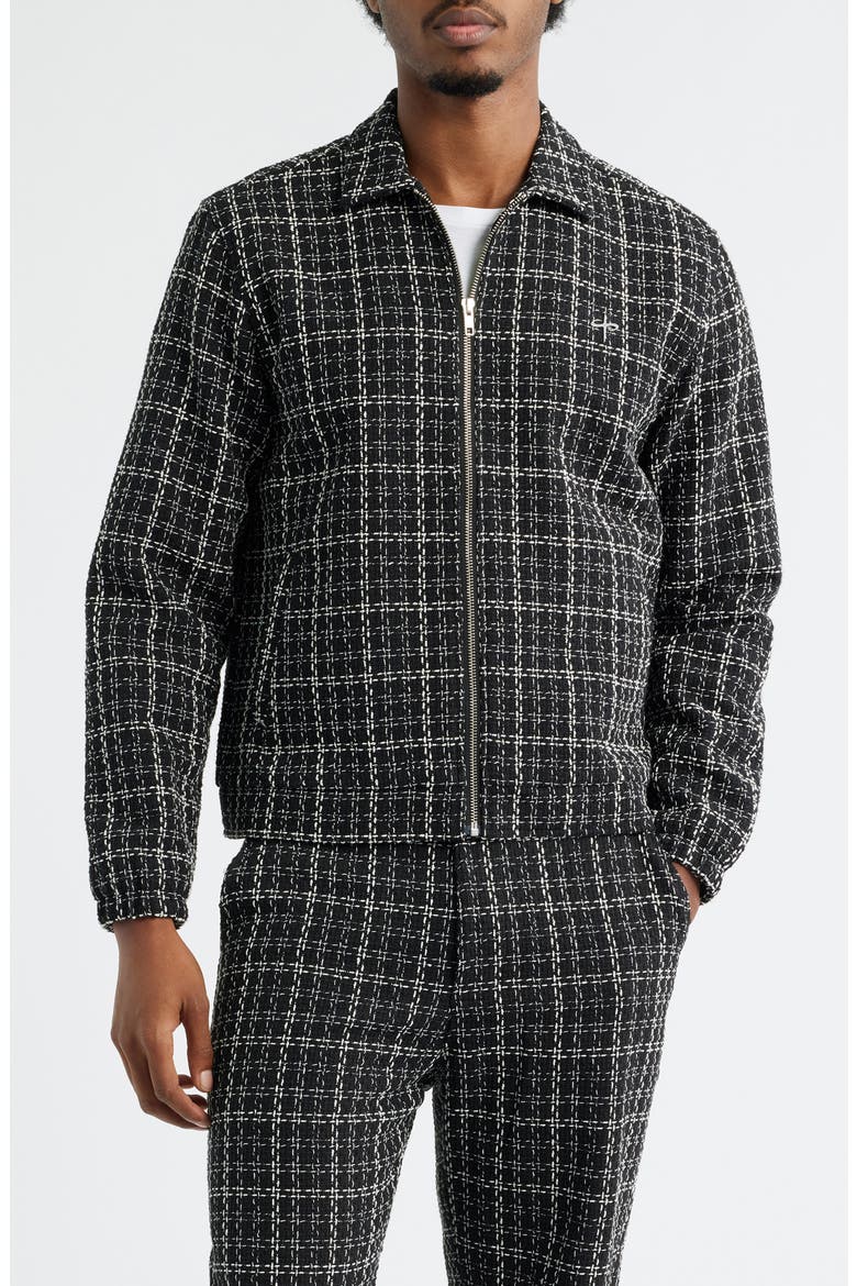 Uno Tweed Jacket, Main, color, BLACK
