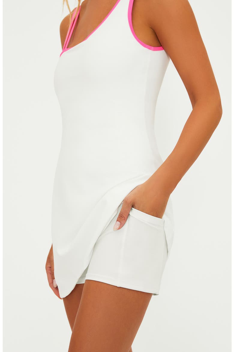 Quincy Active Dress, Alternate, color, STRAWBERRY WHITE/PINK