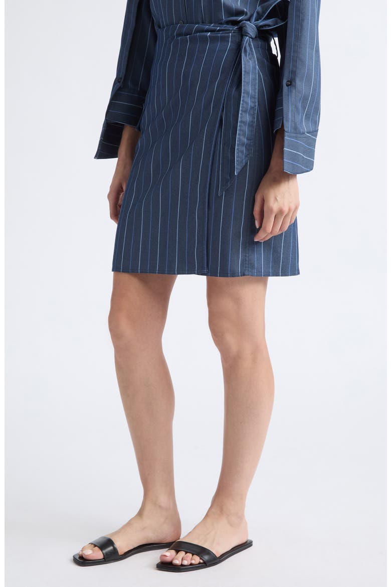 Striped Wrap Miniskirt, Alternate, color, STRIPED BLUE