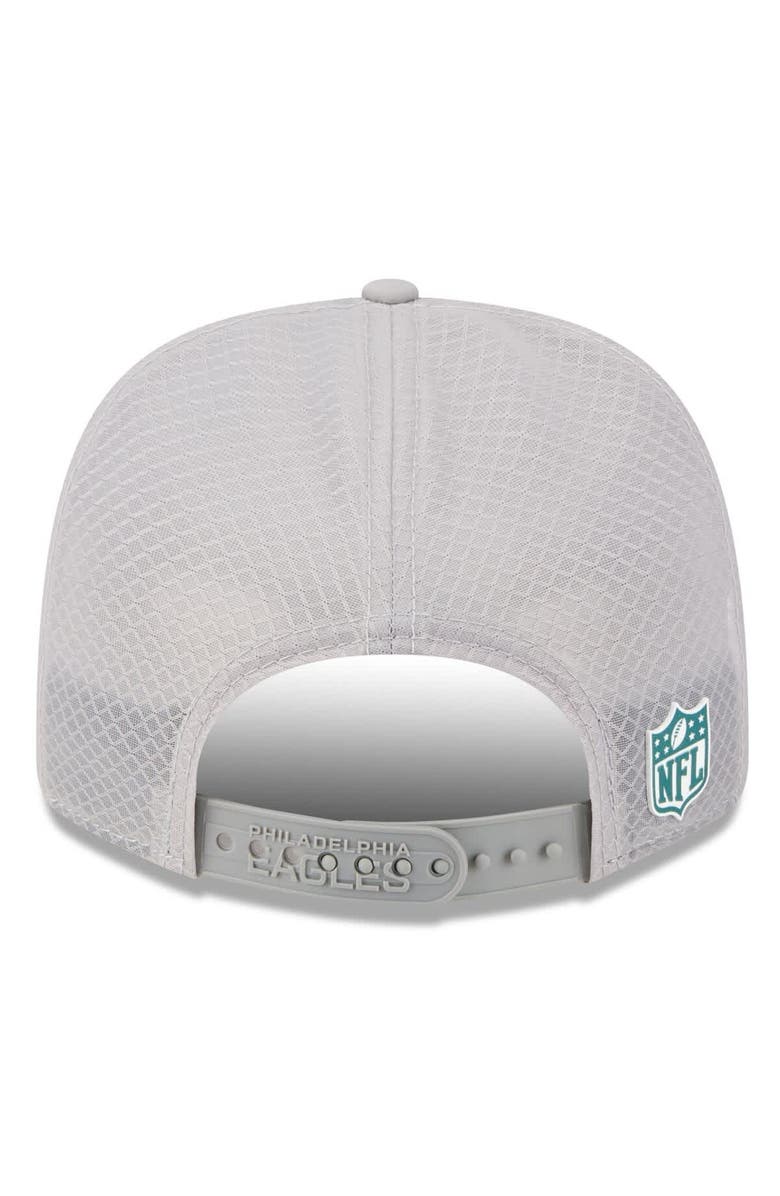 New Era Men's New Era Gray Philadelphia Eagles 2025 Sideline  9SEVENTY Adjustable Trucker Hat, Alternate, color, Gray