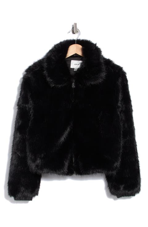 Faux Fur Crop Jacket