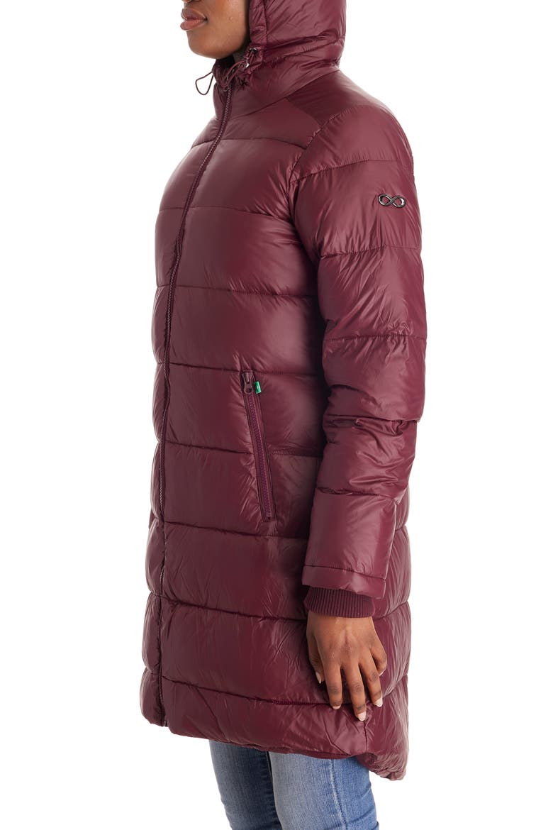 Naomi 3-in-1 Down-Filled Nylon Maternity & Babywearing Parka, Alternate, color, BURGUNDY