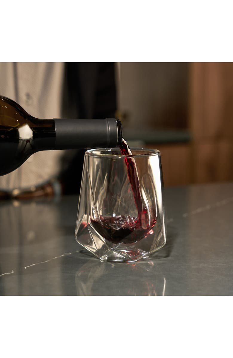 Viski Alchemi Aerating Wine Tasting Glass by Alchemi, Alternate, color, Clear