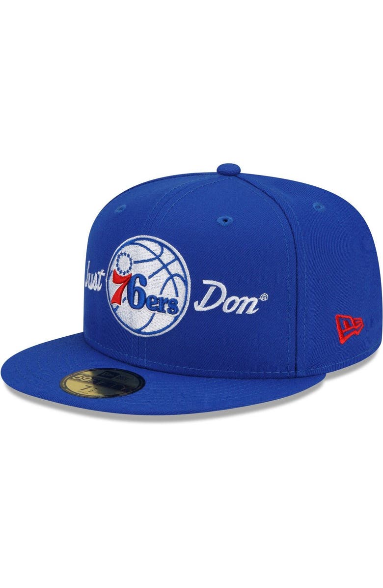 New Era Men's New Era x Just Don Royal Philadelphia 76ers 59FIFTY Fitted Hat, Main, color, Royal