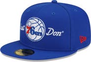 New Era Men's New Era x Just Don Royal Philadelphia 76ers 59FIFTY Fitted Hat