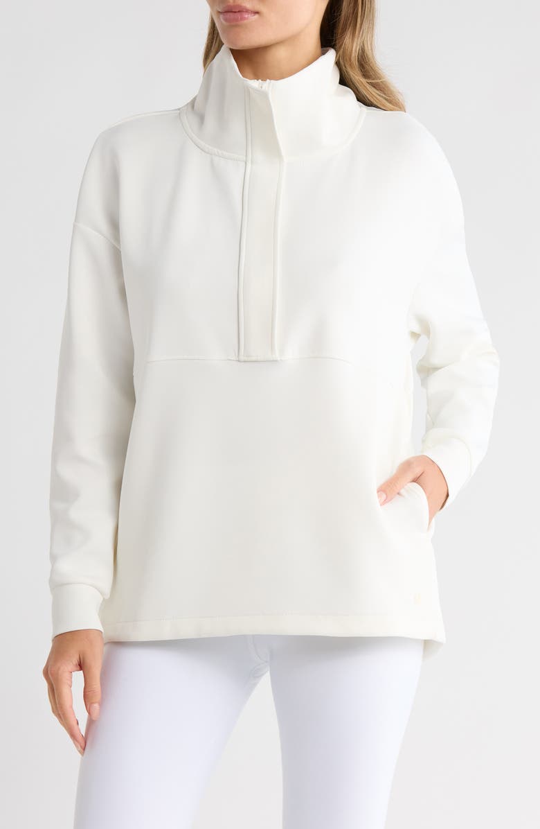 APANA New Heights Long Sleeve Tunic Pullover, Main, color, Snow White