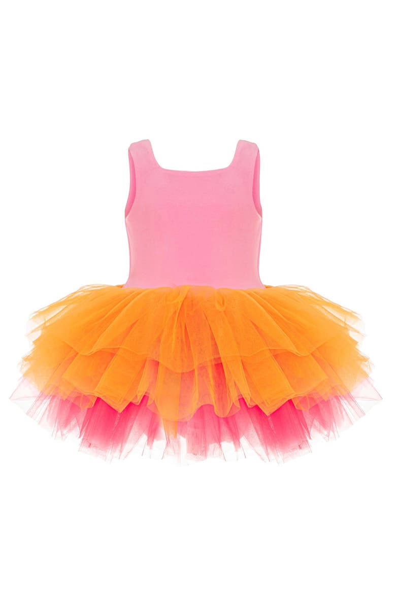 Mini Celebrities Peony Sleeveless Fluffy Tutu Dress, Alternate, color, Purple Bloom