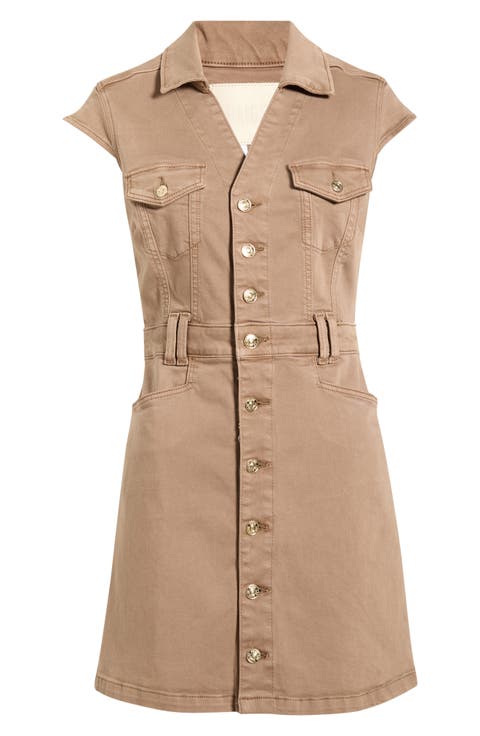 Jaxsyn Cap Sleeve Denim Minidress (Vintage Canewood)