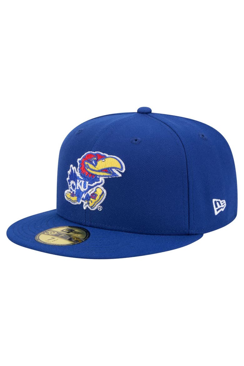 Men's New Era Royal Kansas Jayhawks Vault 59FIFTY Fitted Hat, Main, color, Royal