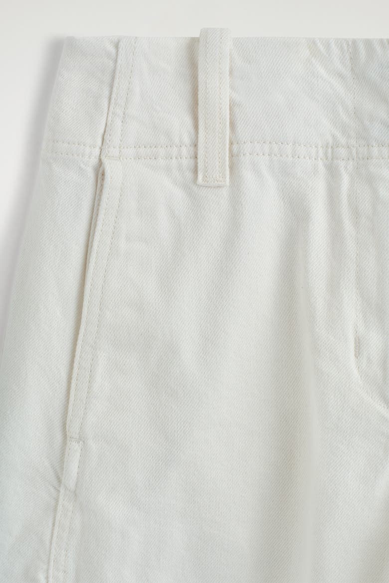 Denim Barrel-leg Pants, Alternate, color, WHITE