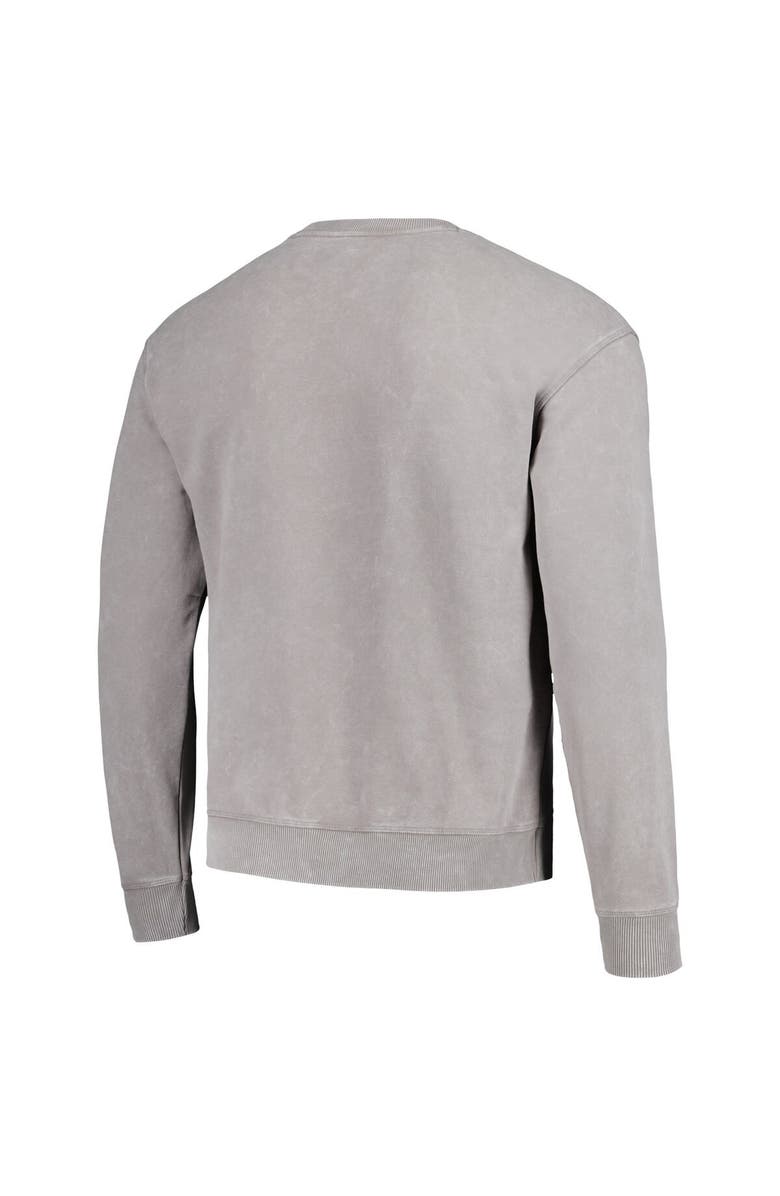 THE WILD COLLECTIVE Unisex The Wild Collective Gray Carolina Panthers Distressed Pullover Sweatshirt, Alternate, color, Gray