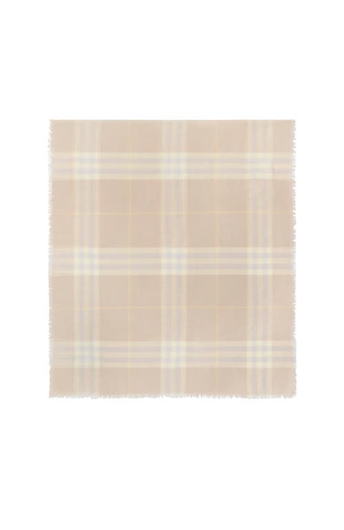 Burberry Wide Check Wool Scarf