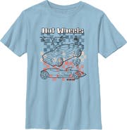 Hot Wheels Boy's Hot Wheels HW Checkered Blueprint Graphic T-Shirt