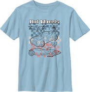 Hot Wheels Boy's Hot Wheels HW Checkered Blueprint Graphic T-Shirt