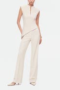 Nocturne High Waist Slit Hem Trousers