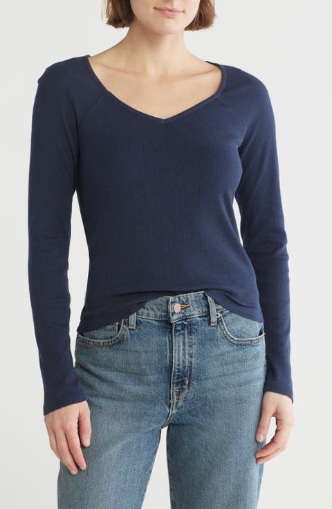 Long Sleeve V-Neck T-Shirt