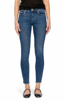 Florence Instasculpt Frayed Ankle Mid Rise Skinny Jeans